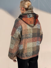 Double Take Full Size Half Zip Exposed Seam Fleece Hoodie OutfitFlow